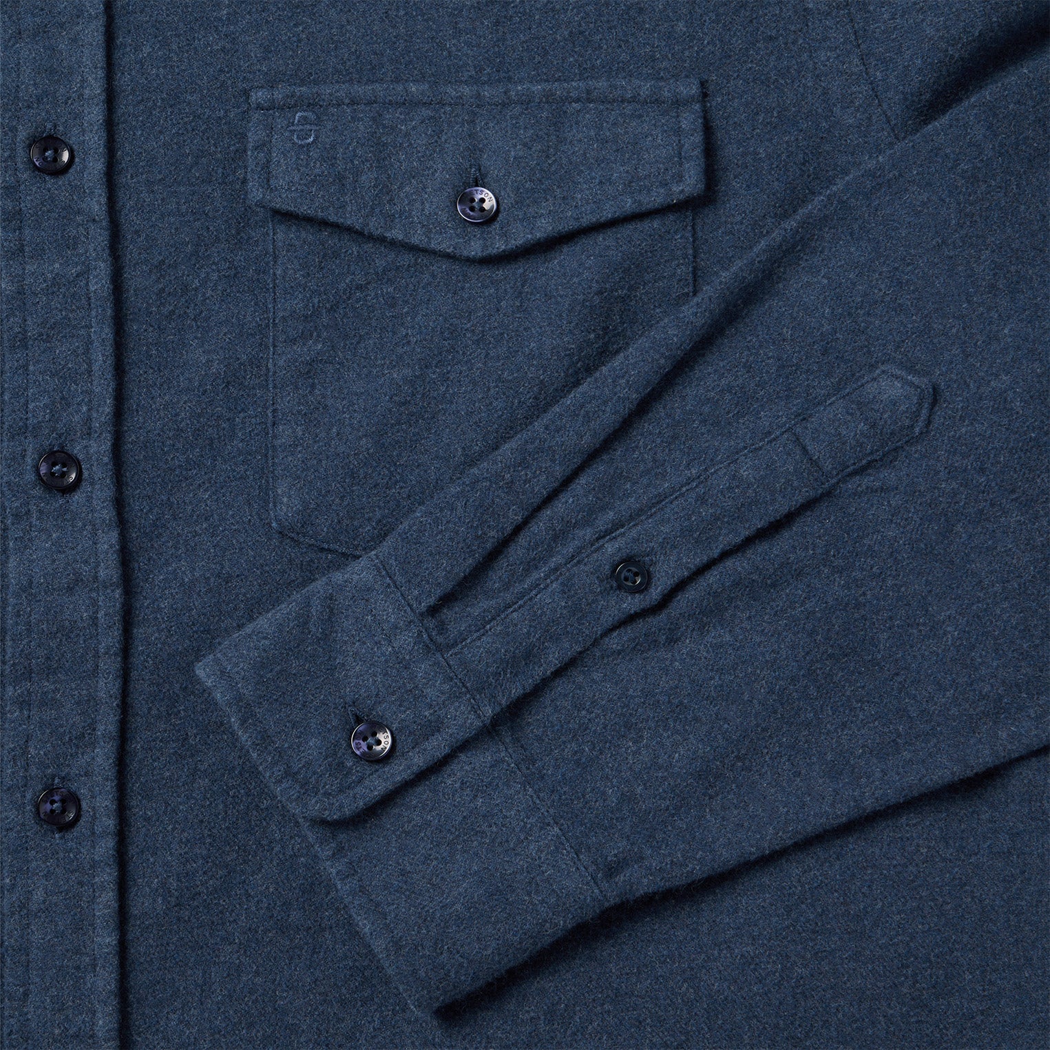 Stetson Heathered Flannel Button-Down Shirt