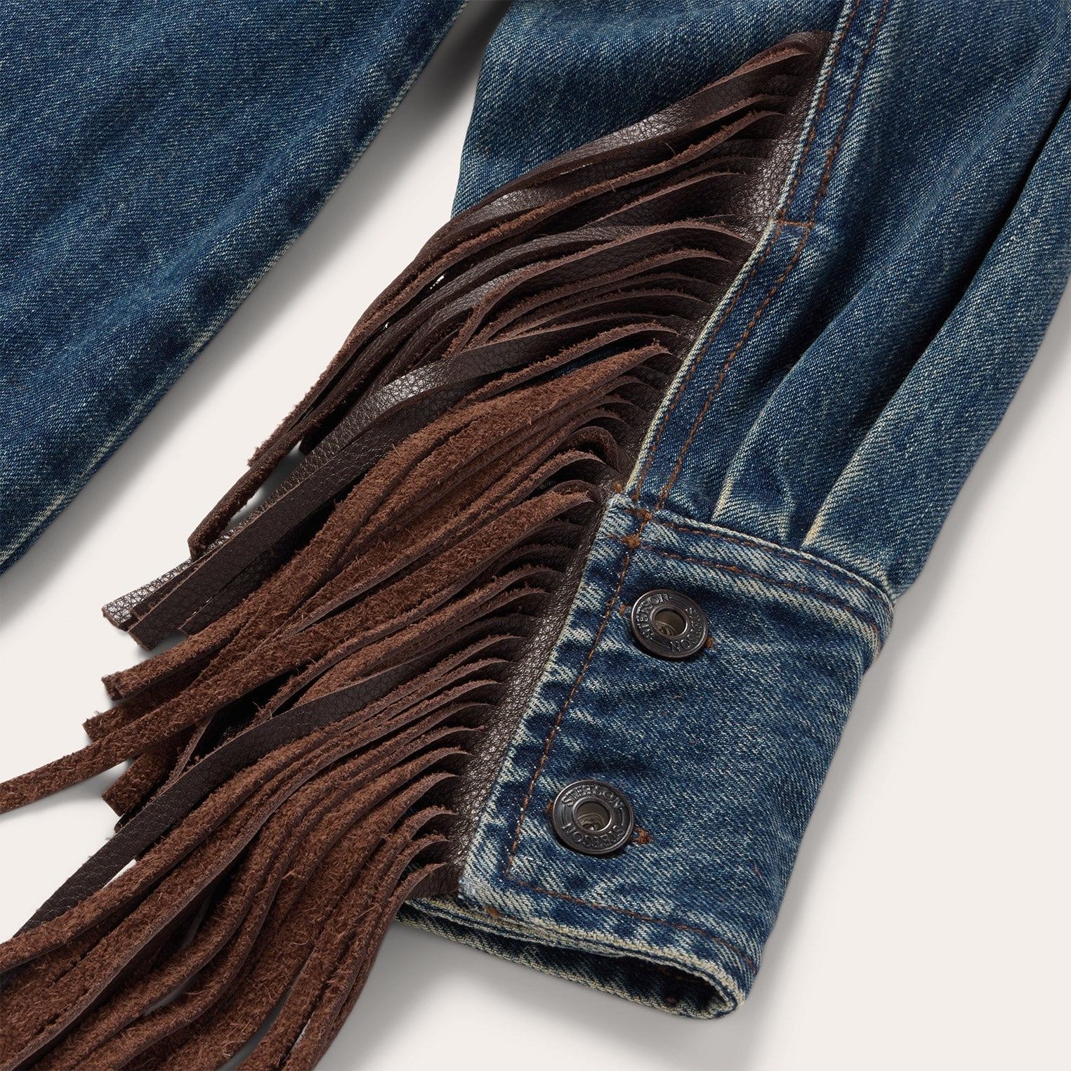 Stetson Dark Denim Fringe Jacket
