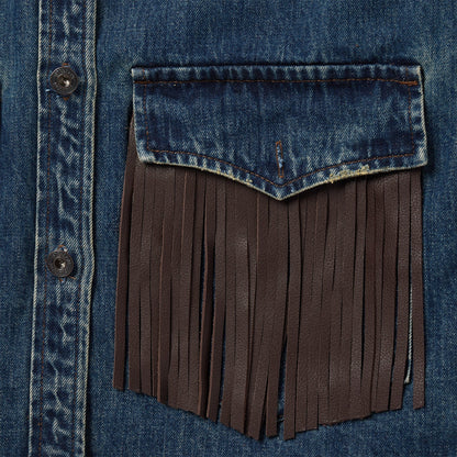 Stetson Dark Denim Fringe Jacket