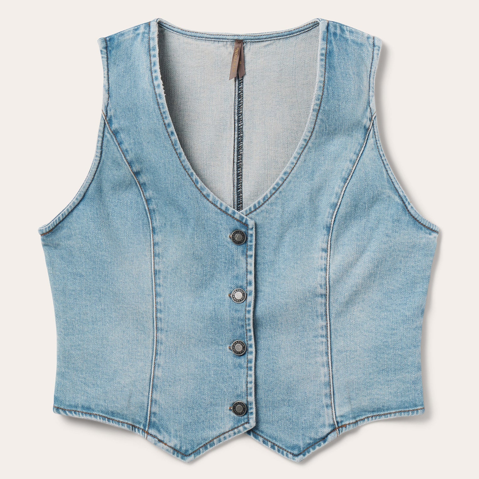Stetson Light Rinse Denim Vest