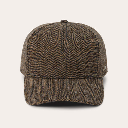 Stetson Wool Herringbone Baseball Cap