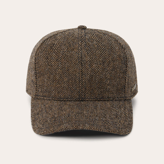 Stetson Wool Herringbone Baseball Cap