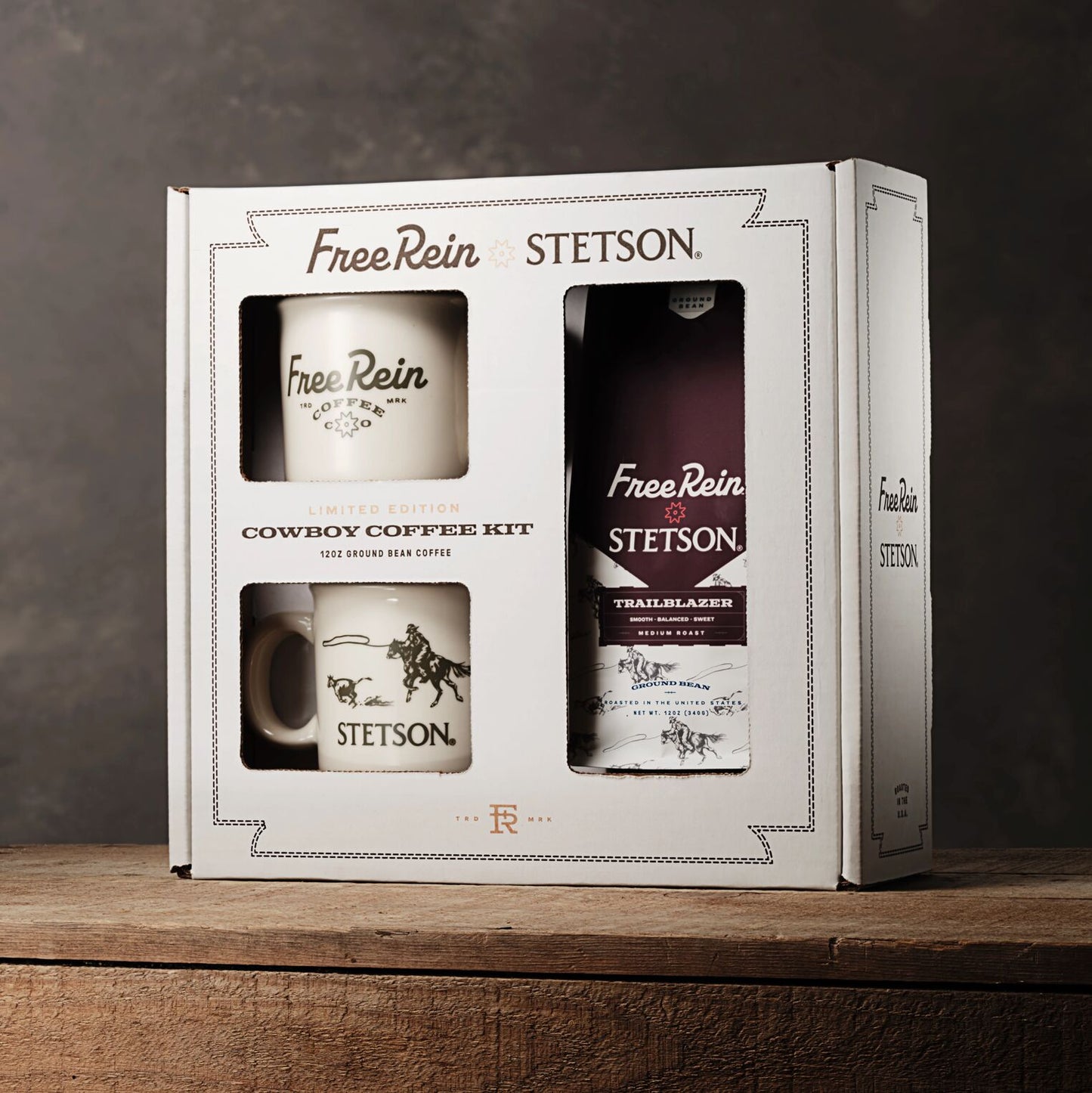 Stetson Stetson X Free Rein Cowboy Coffee Kit
