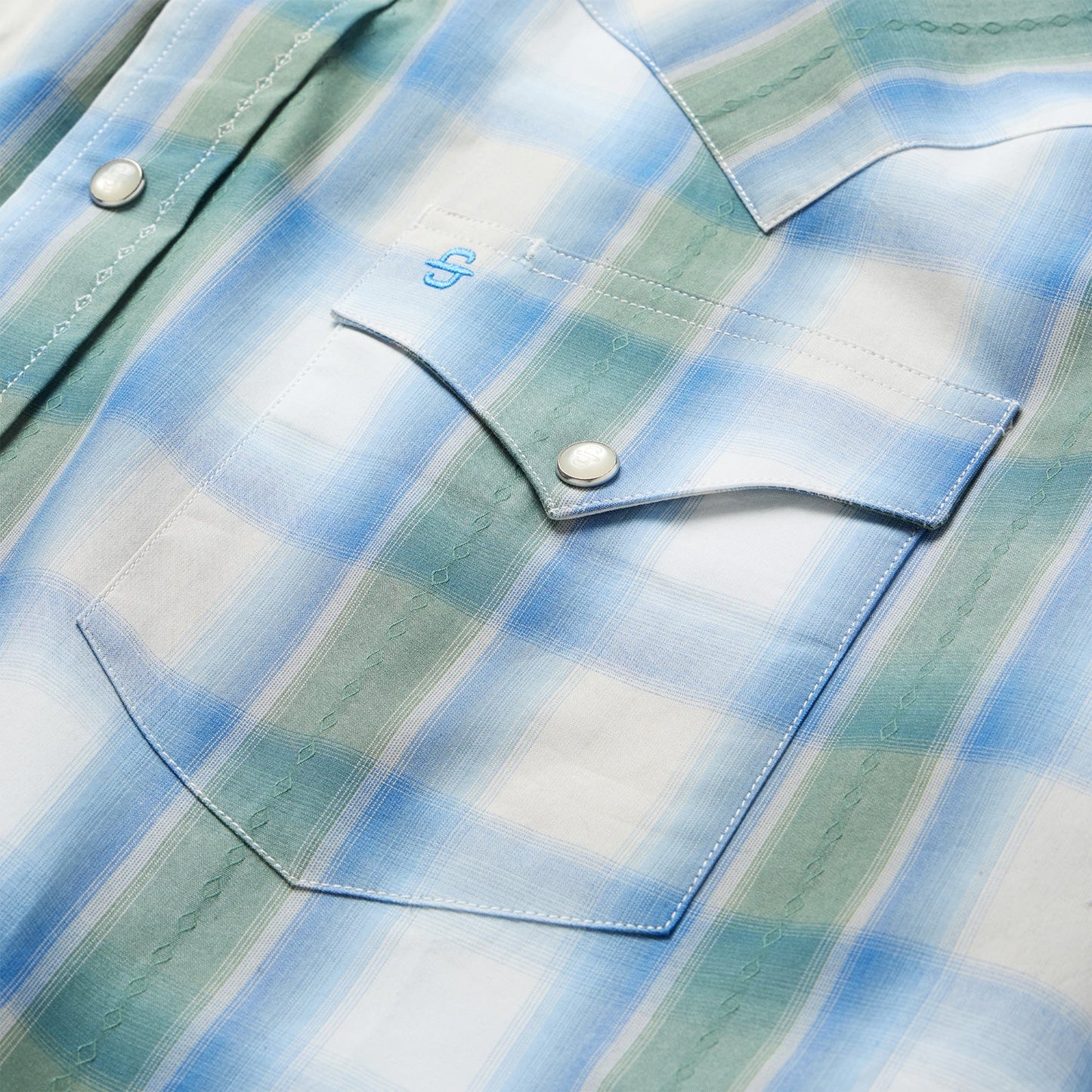 Stetson Moss Plaid Short-Sleeve Western Shirt