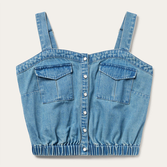Stetson Button Front Denim Tank Top