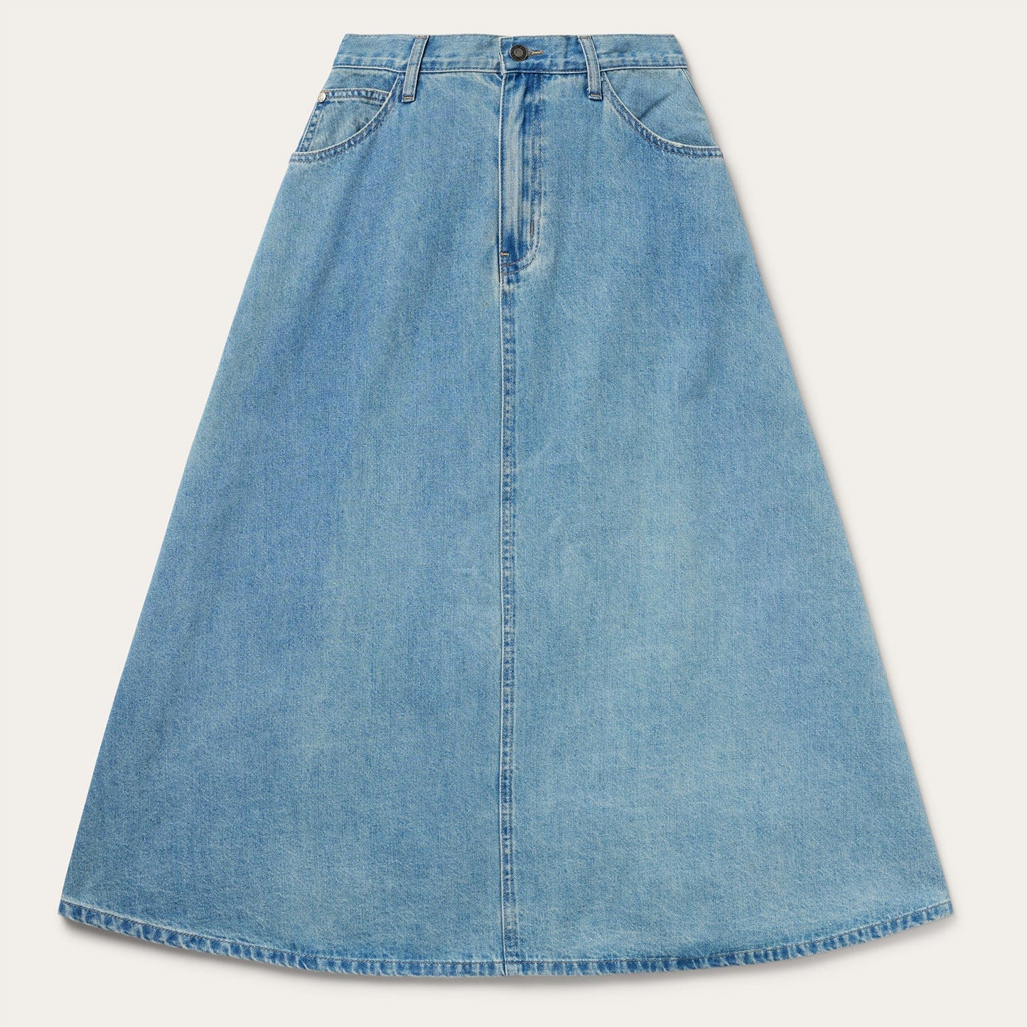 Stetson Light Wash Denim Skirt
