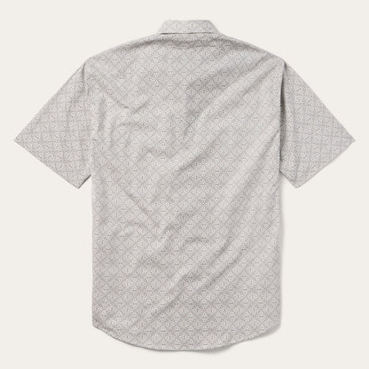Stetson Pewter Filigree Short-Sleeve Western Shirt