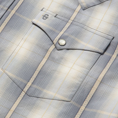 Stetson Smoke Diamonds Plaid Western Shirt