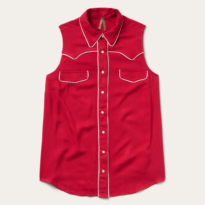 Stetson Sleeveless Retro Western Shirt