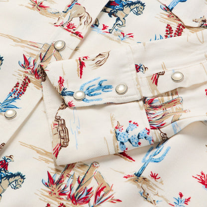 Stetson Desert Trail Print Western Shirt