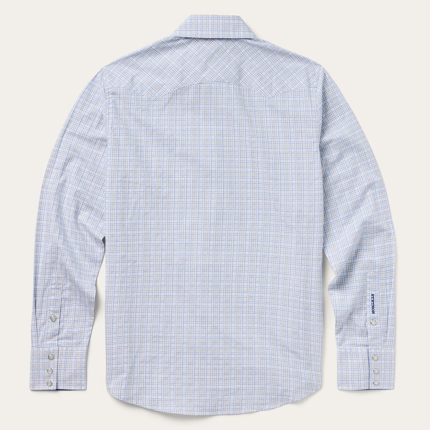 Stetson Ombre Plaid Check Western Shirt