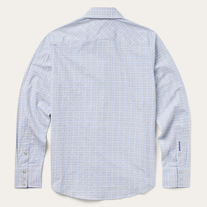 Stetson Ombre Plaid Check Western Shirt