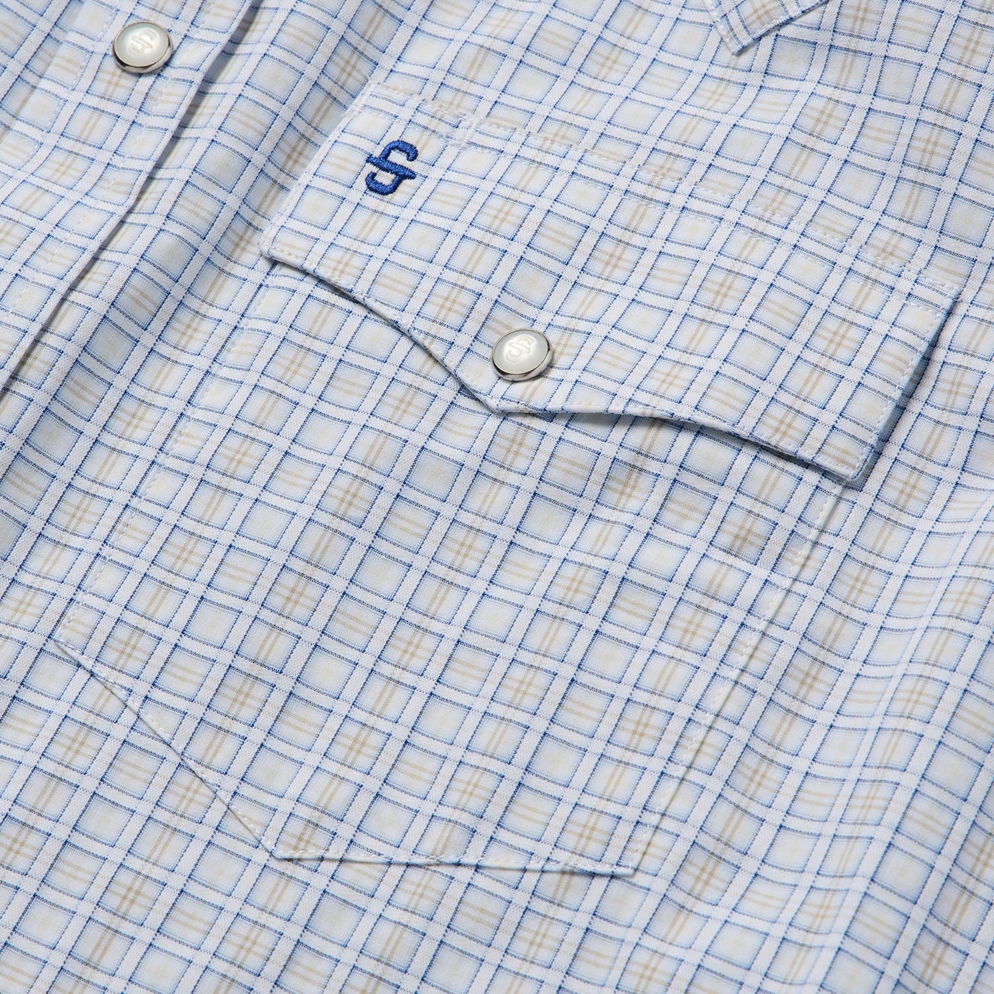 Stetson Ombre Plaid Check Western Shirt