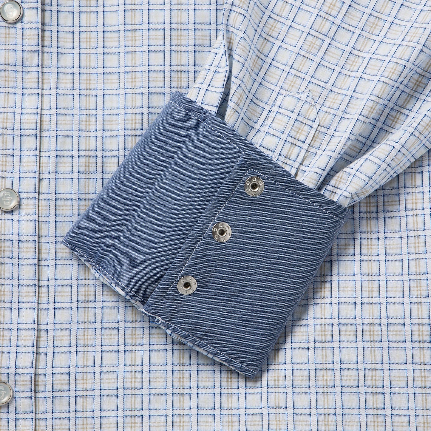 Stetson Ombre Plaid Check Western Shirt