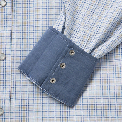 Stetson Ombre Plaid Check Western Shirt
