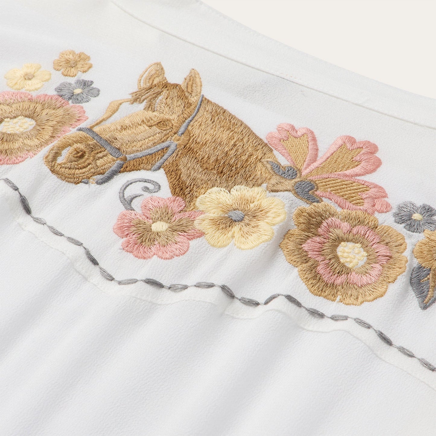 Stetson Embroidered Crepe Shirt