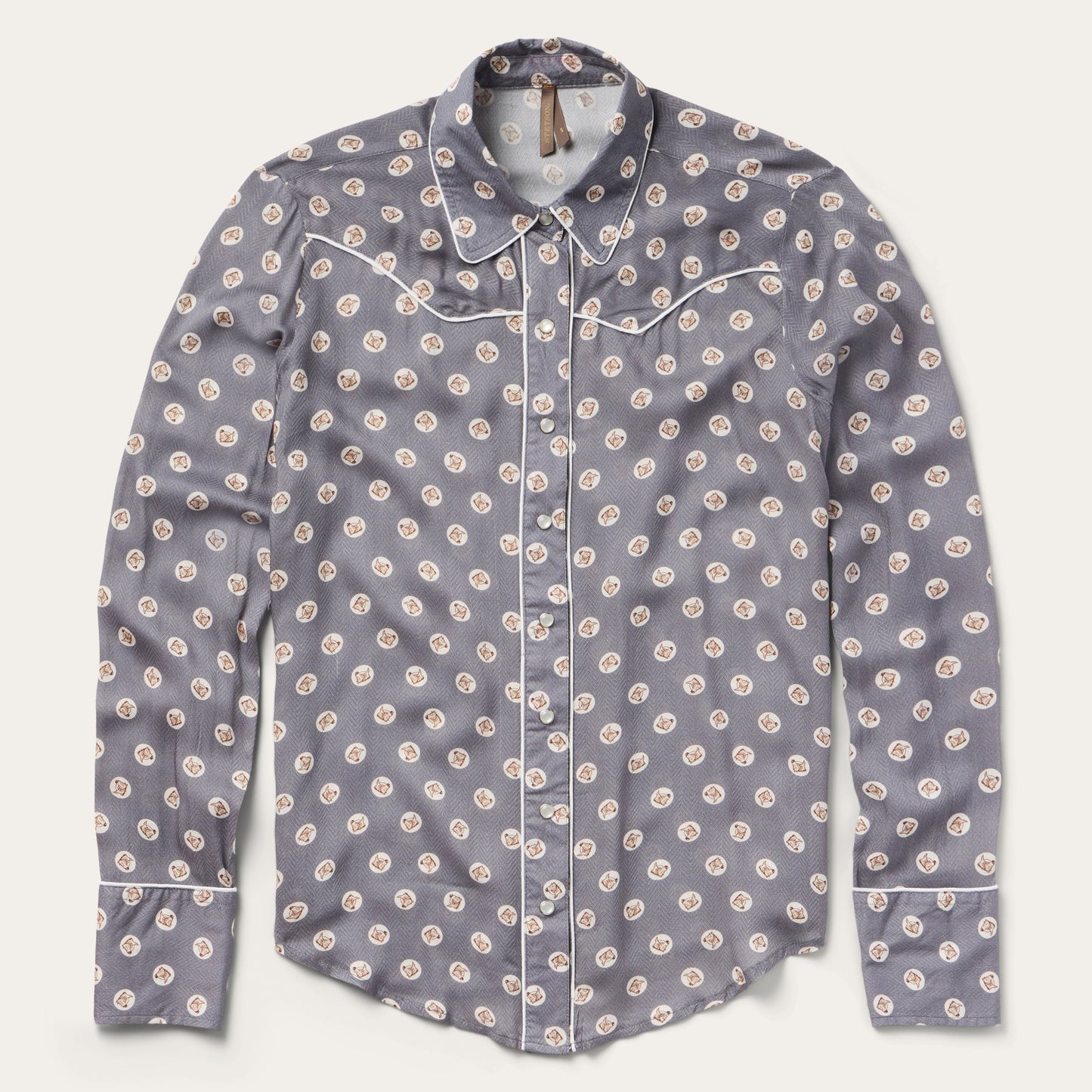 Stetson Horse Pennies Print Western Shirt