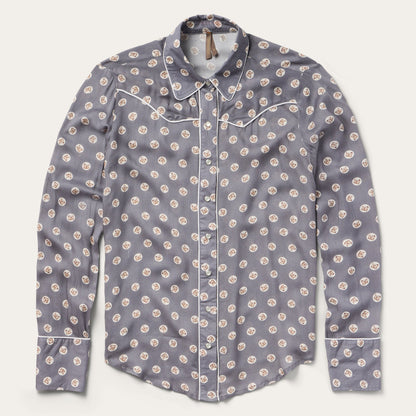 Stetson Horse Pennies Print Western Shirt