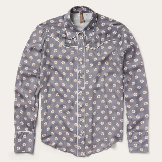 Stetson Horse Pennies Print Western Shirt