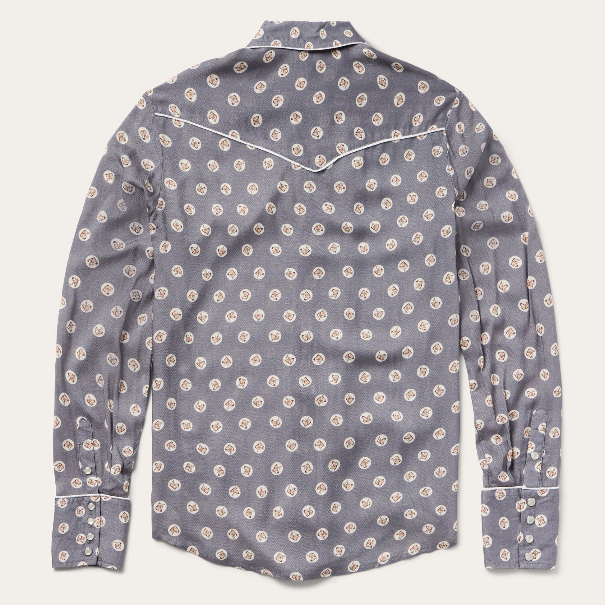 Stetson Horse Pennies Print Western Shirt