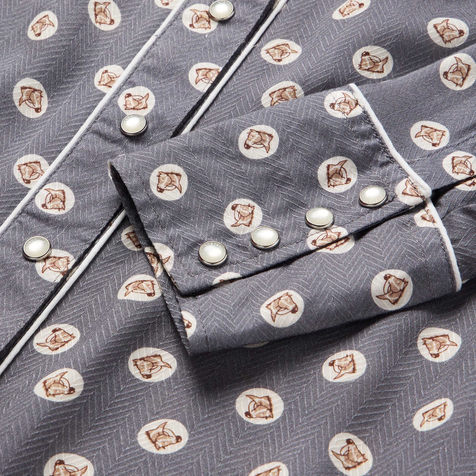 Stetson Horse Pennies Print Western Shirt
