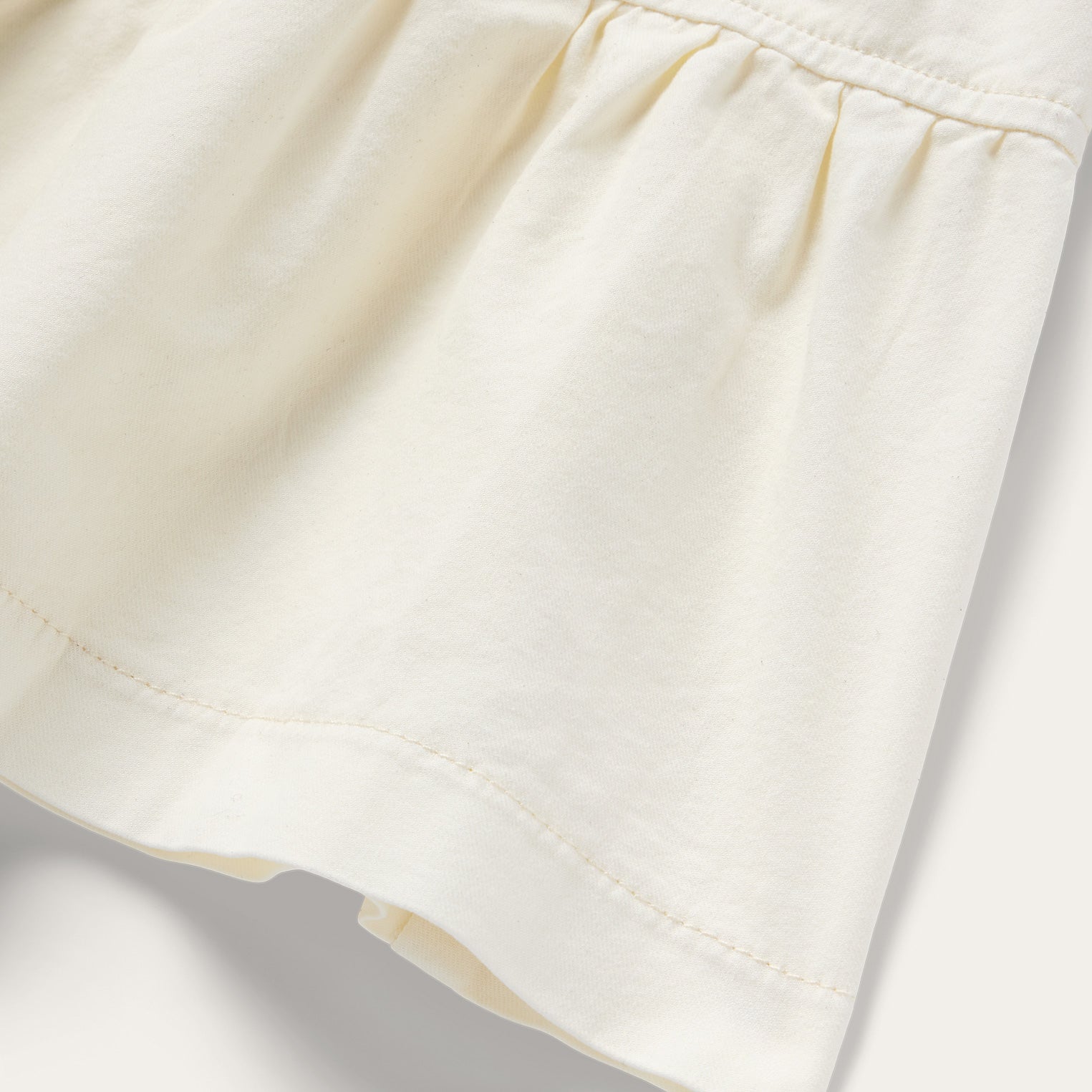 Stetson Cream Denim Tiered Dress