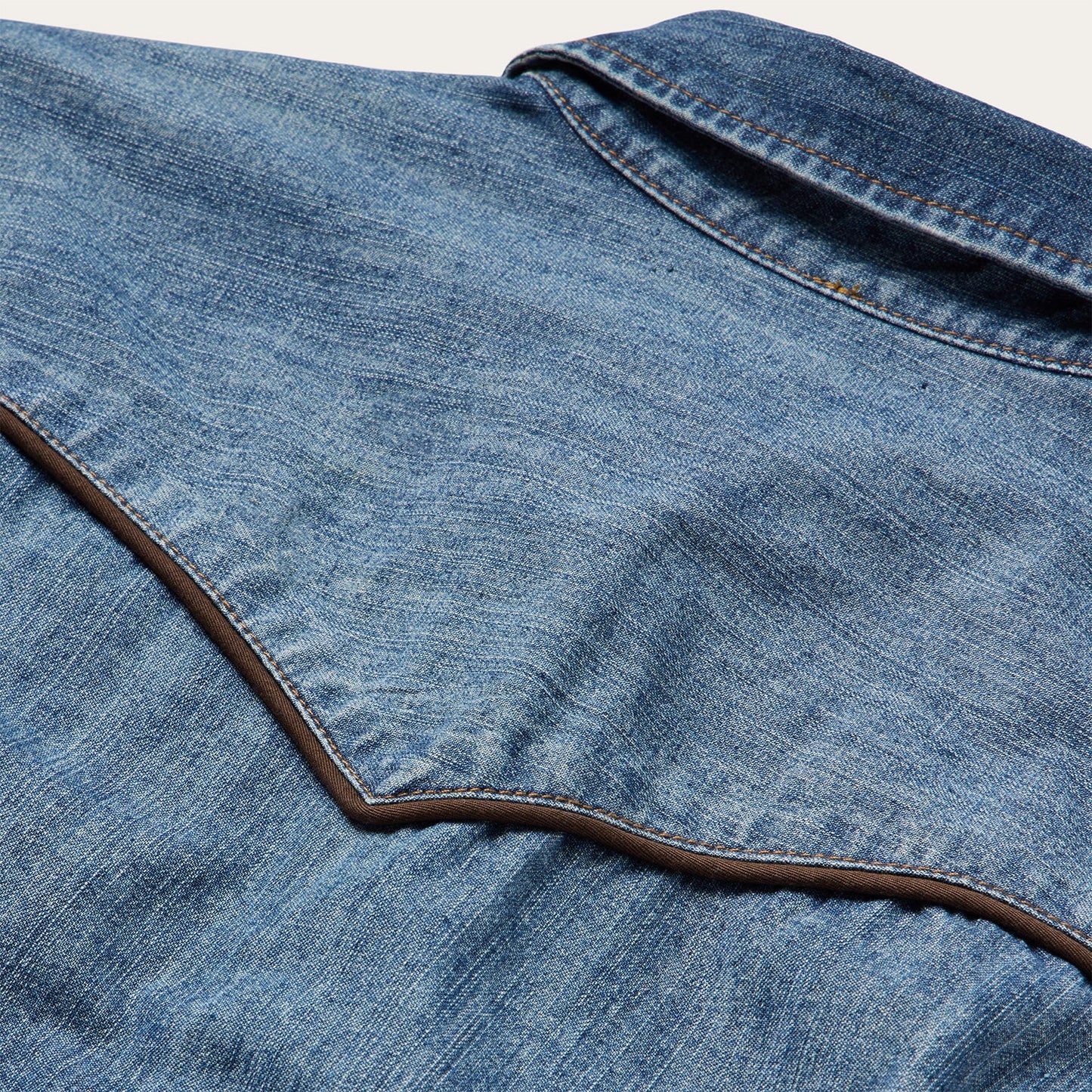 Stetson Piped Dark Denim Western Shirt