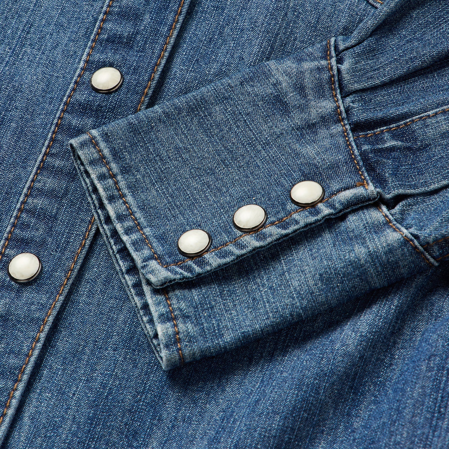 Stetson Piped Dark Denim Western Shirt