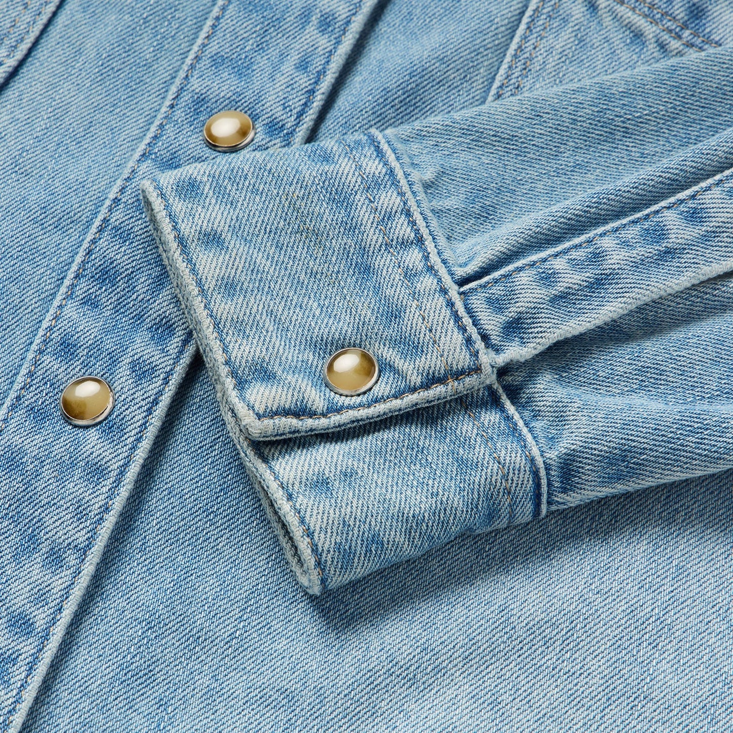 Stetson Embroidered Denim Cropped Shirt
