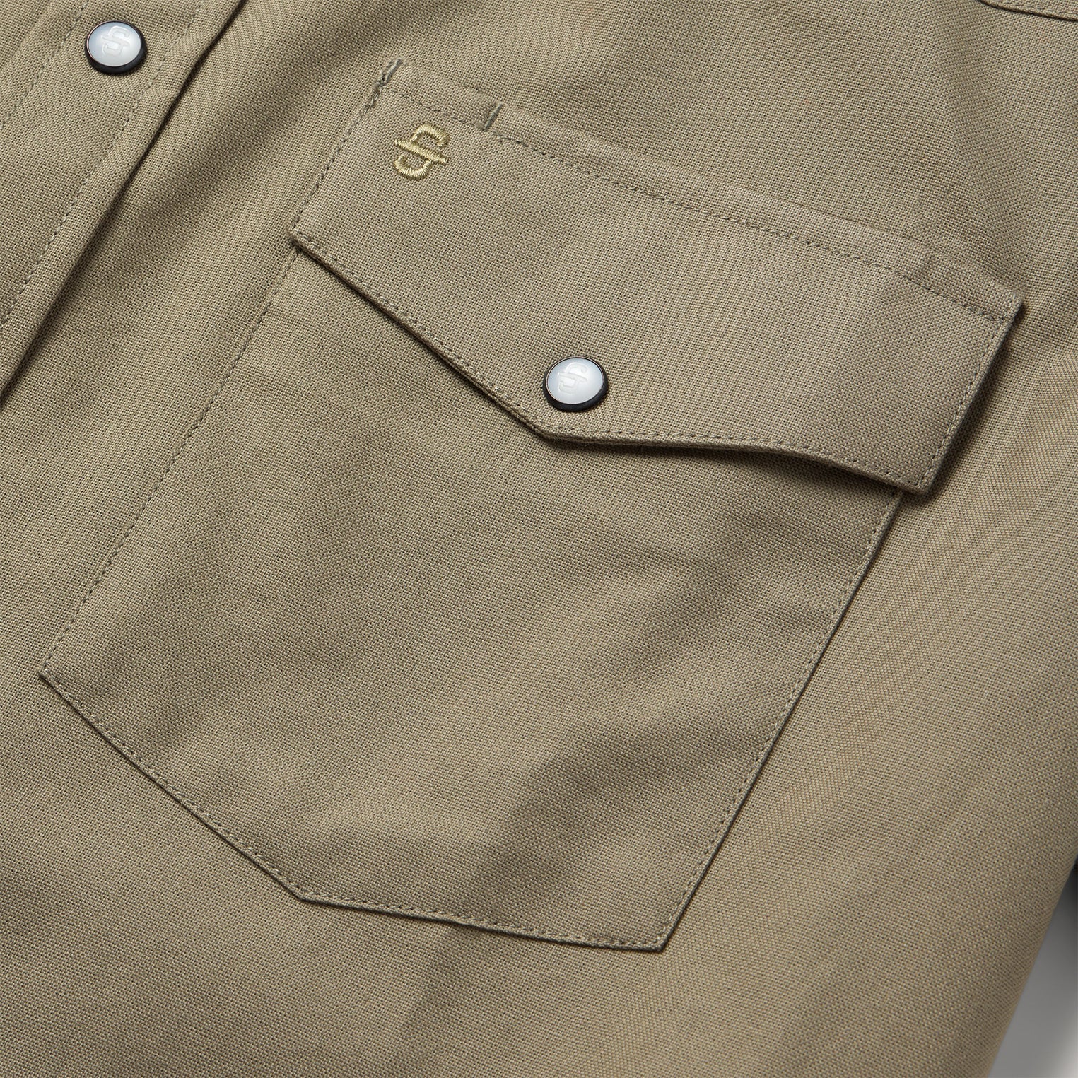 Stetson Olive Oxford Short Sleeve Western Shirt