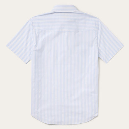 Stetson Stripe Oxford Short Sleeve Western Shirt