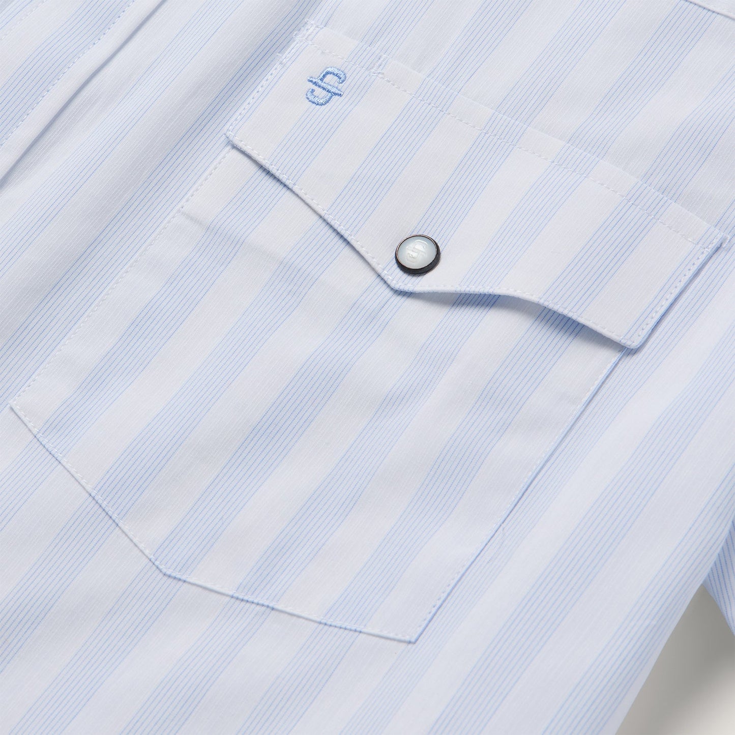 Stetson Stripe Oxford Short Sleeve Western Shirt