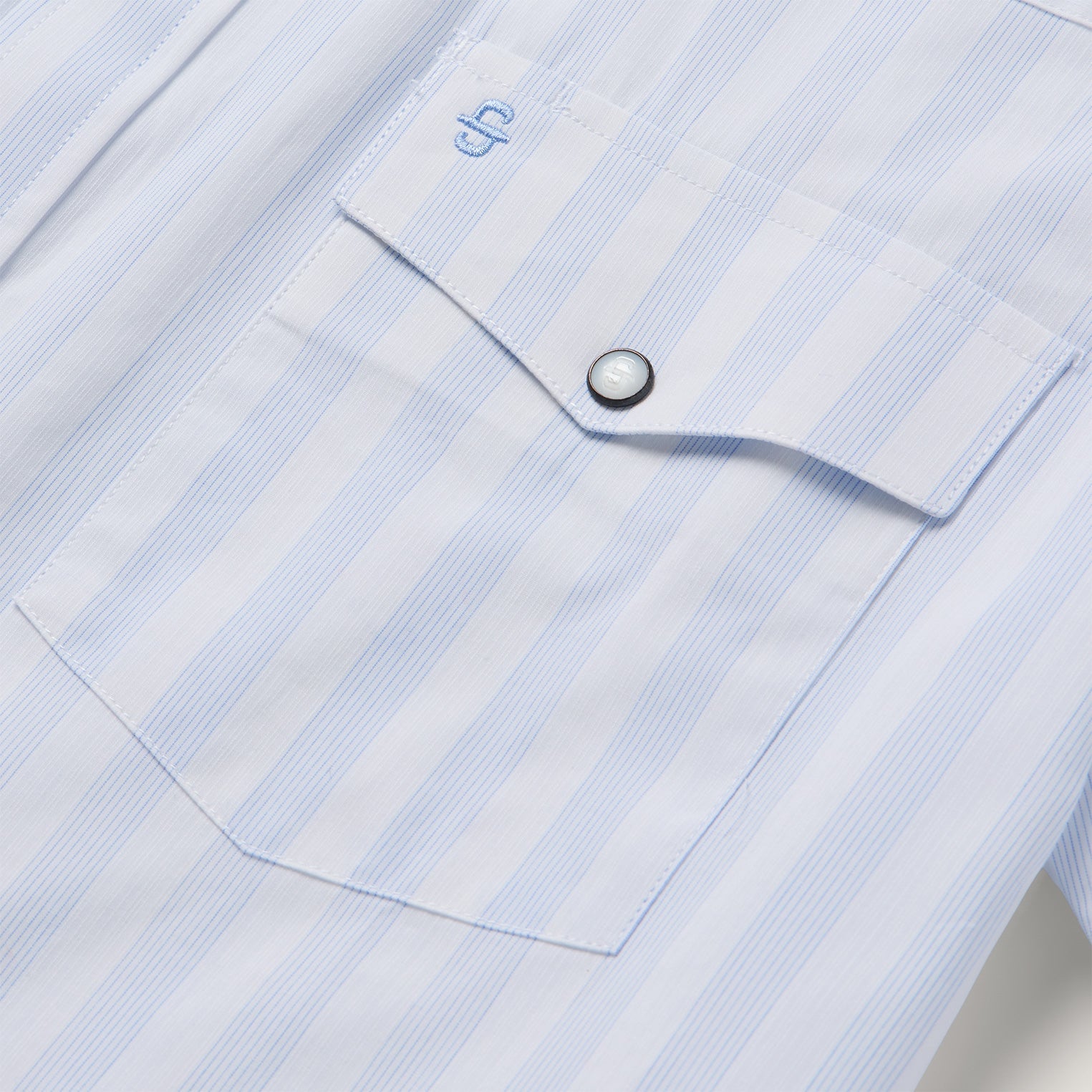 Stetson Stripe Oxford Short Sleeve Western Shirt