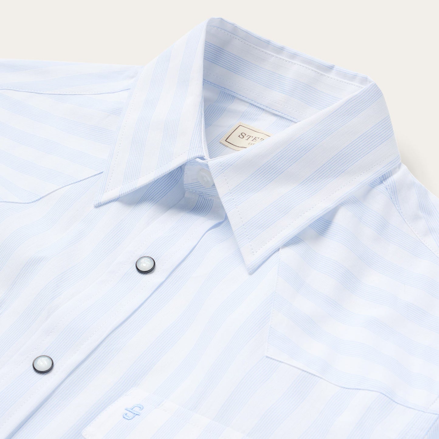 Stetson Stripe Oxford Western Shirt