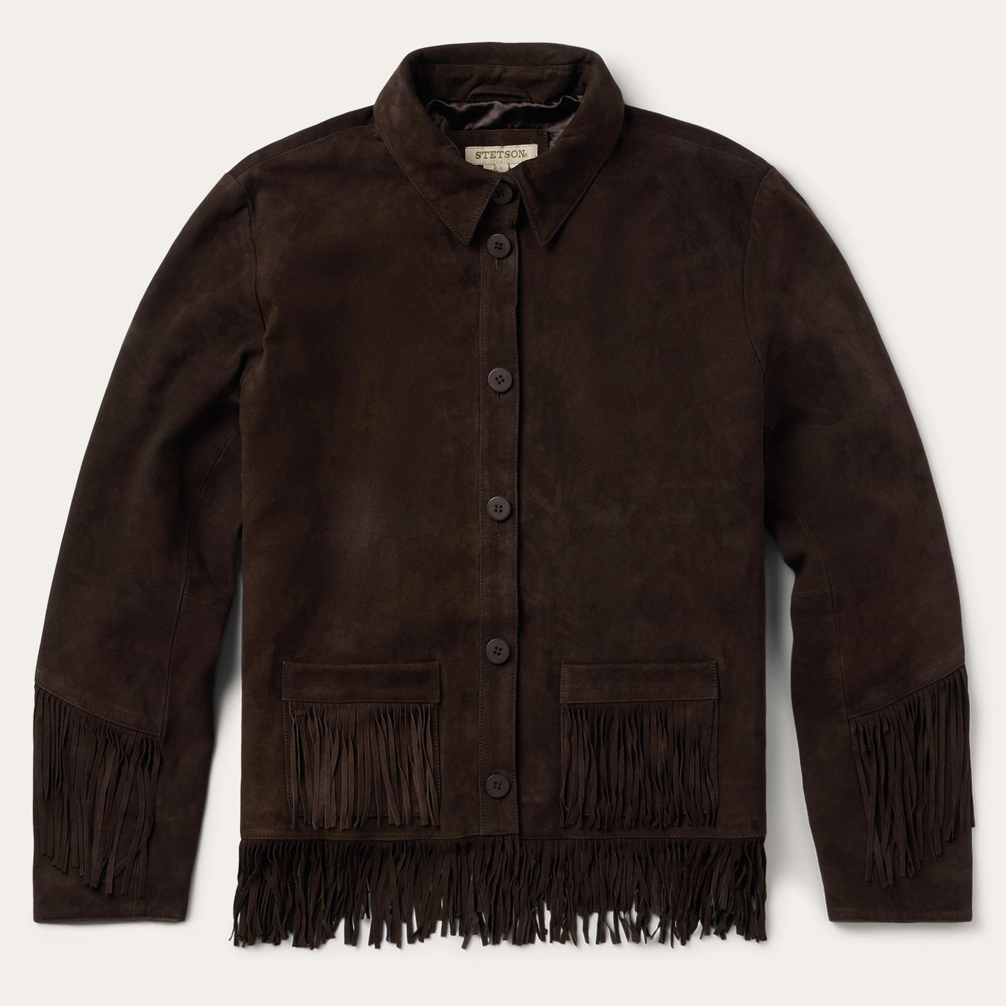 Stetson Two Pocket Fringe Suede Jacket