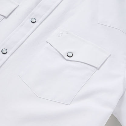 Stetson White Oxford Short Sleeve Western Shirt