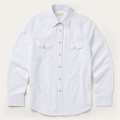 Stetson White Oxford Western Shirt