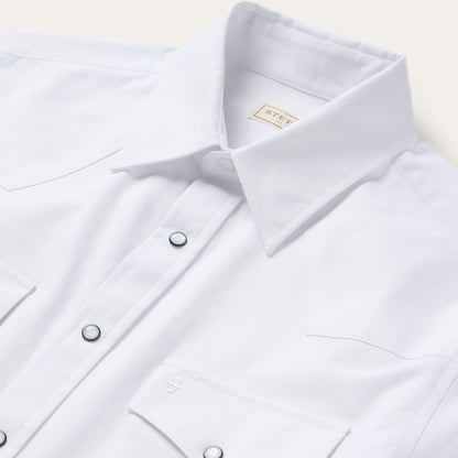 Stetson White Oxford Western Shirt