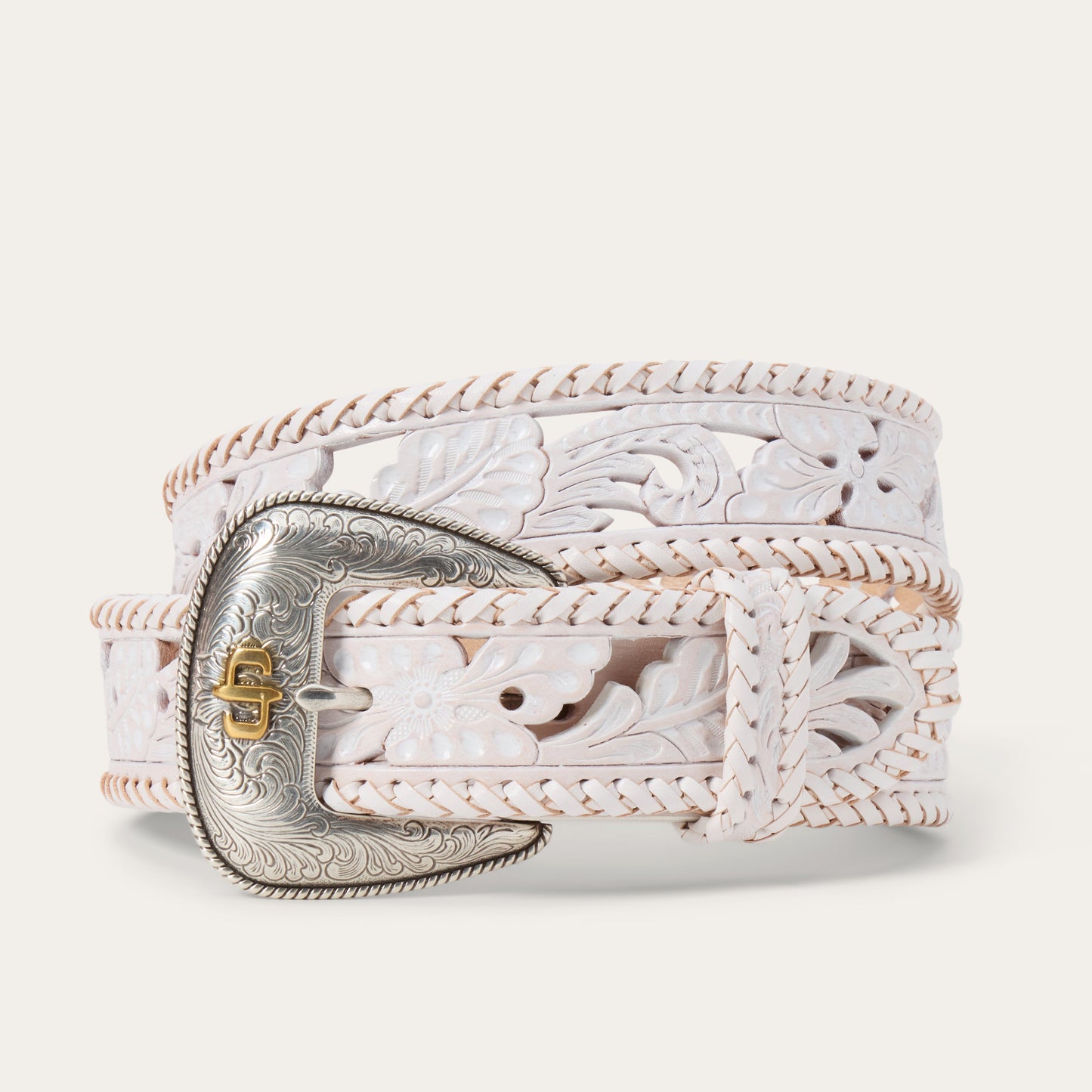 Stetson Tooled Laced Edge Belt