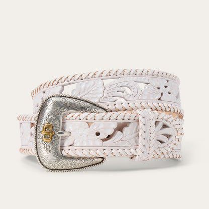 Stetson Tooled Laced Edge Belt
