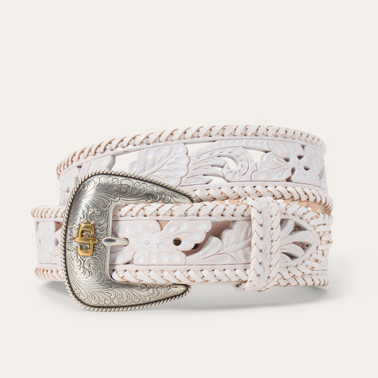 Stetson Tooled Laced Edge Belt