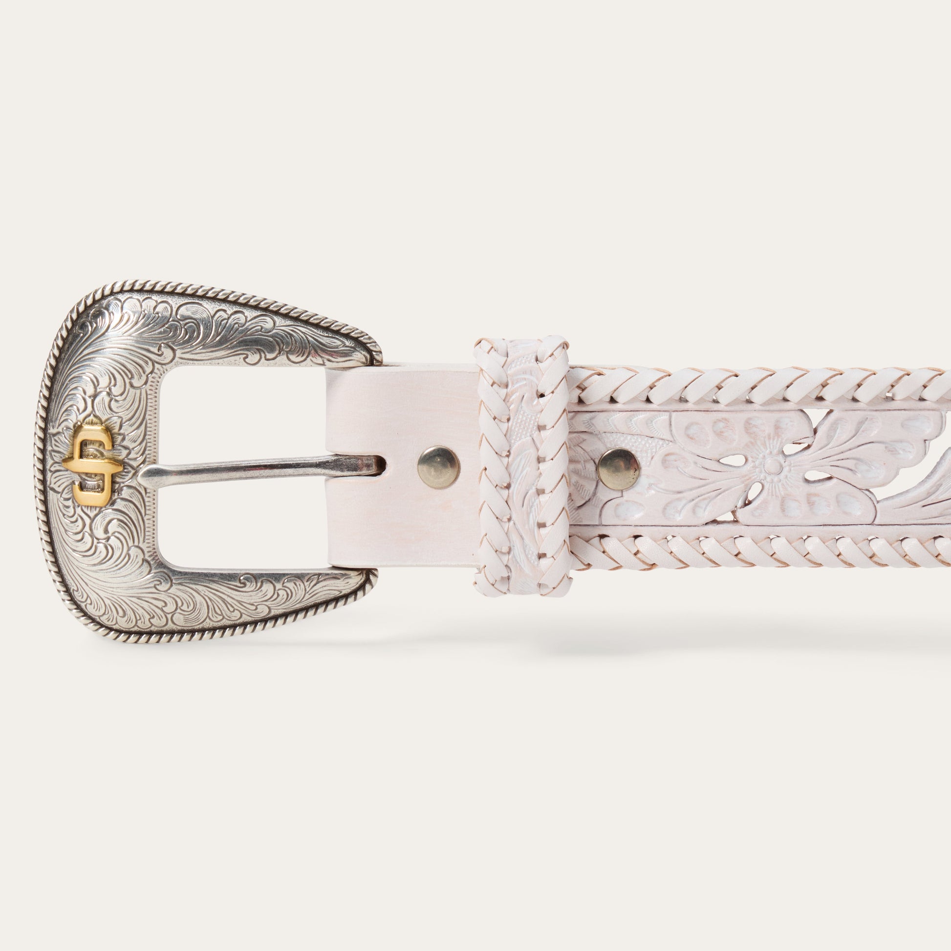 Stetson Tooled Laced Edge Belt