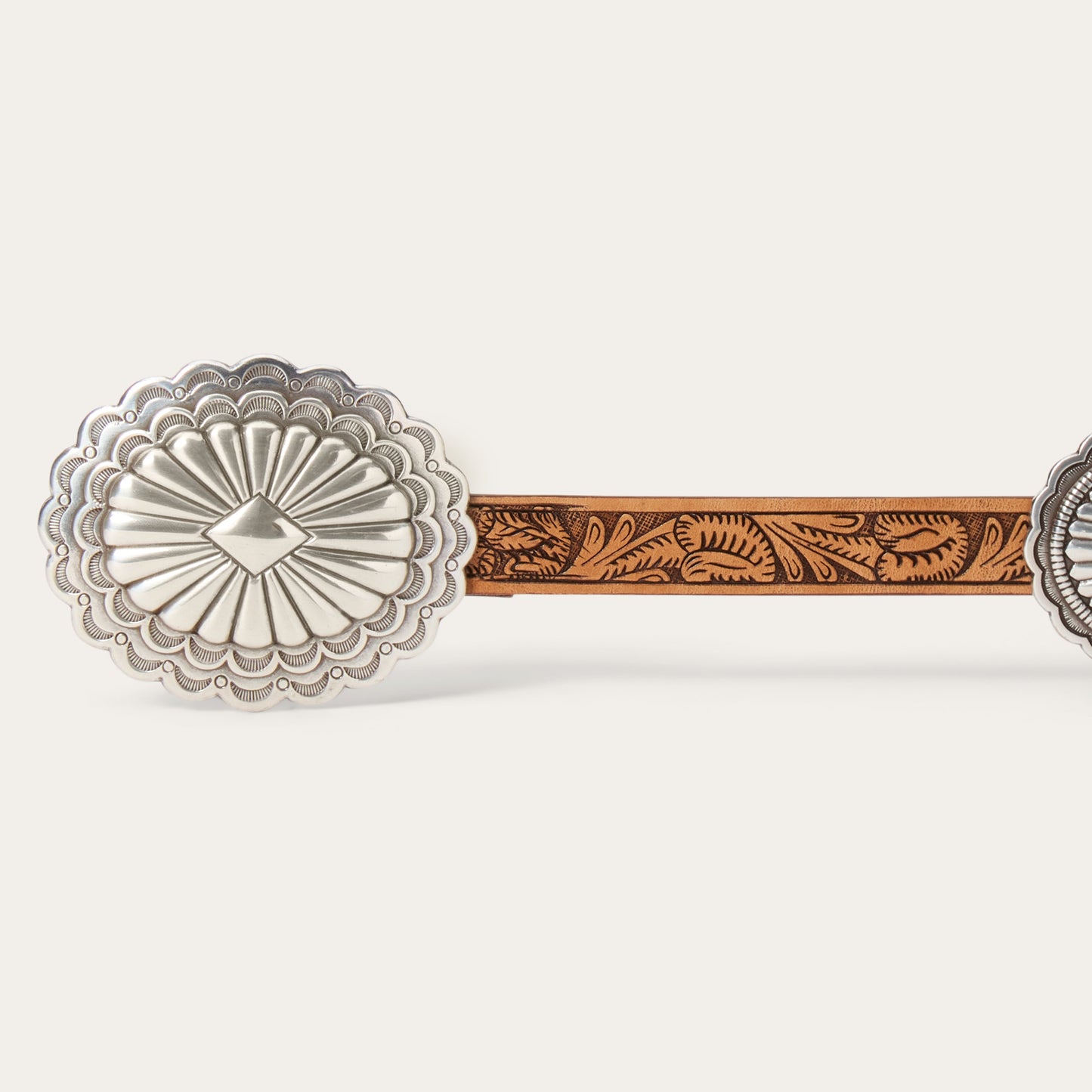 Stetson Southwestern Tooled Concho Belt