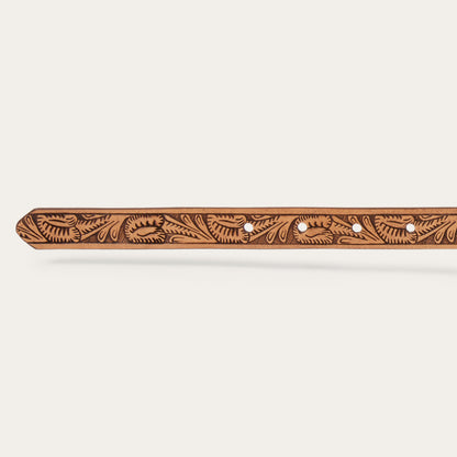 Stetson Southwestern Tooled Concho Belt