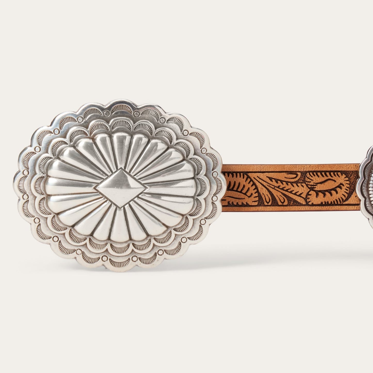 Stetson Southwestern Tooled Concho Belt