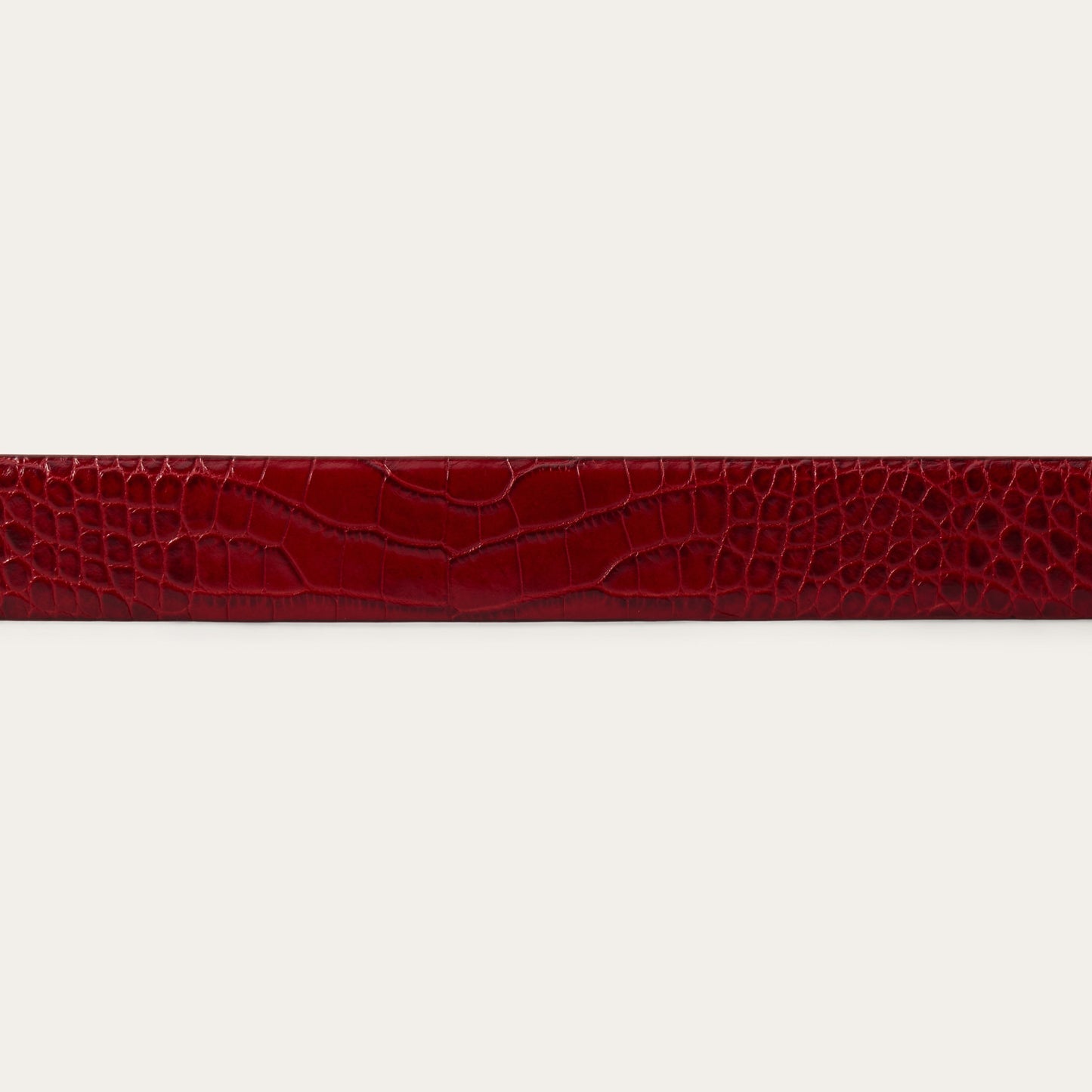 Stetson Croco Print Tapered Belt