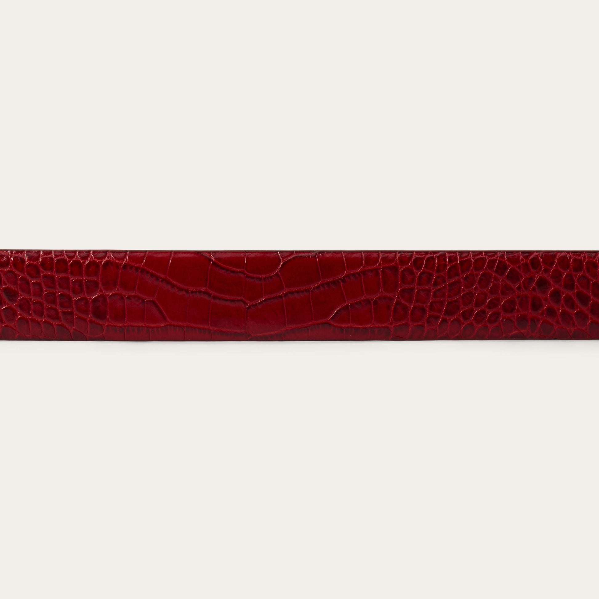 Stetson Croco Print Tapered Belt