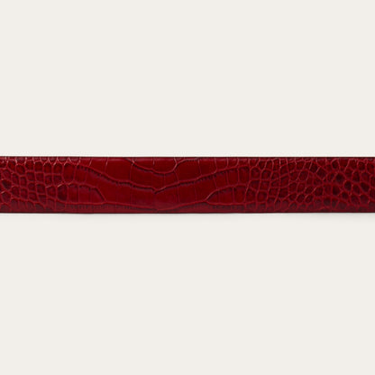 Stetson Croco Print Tapered Belt