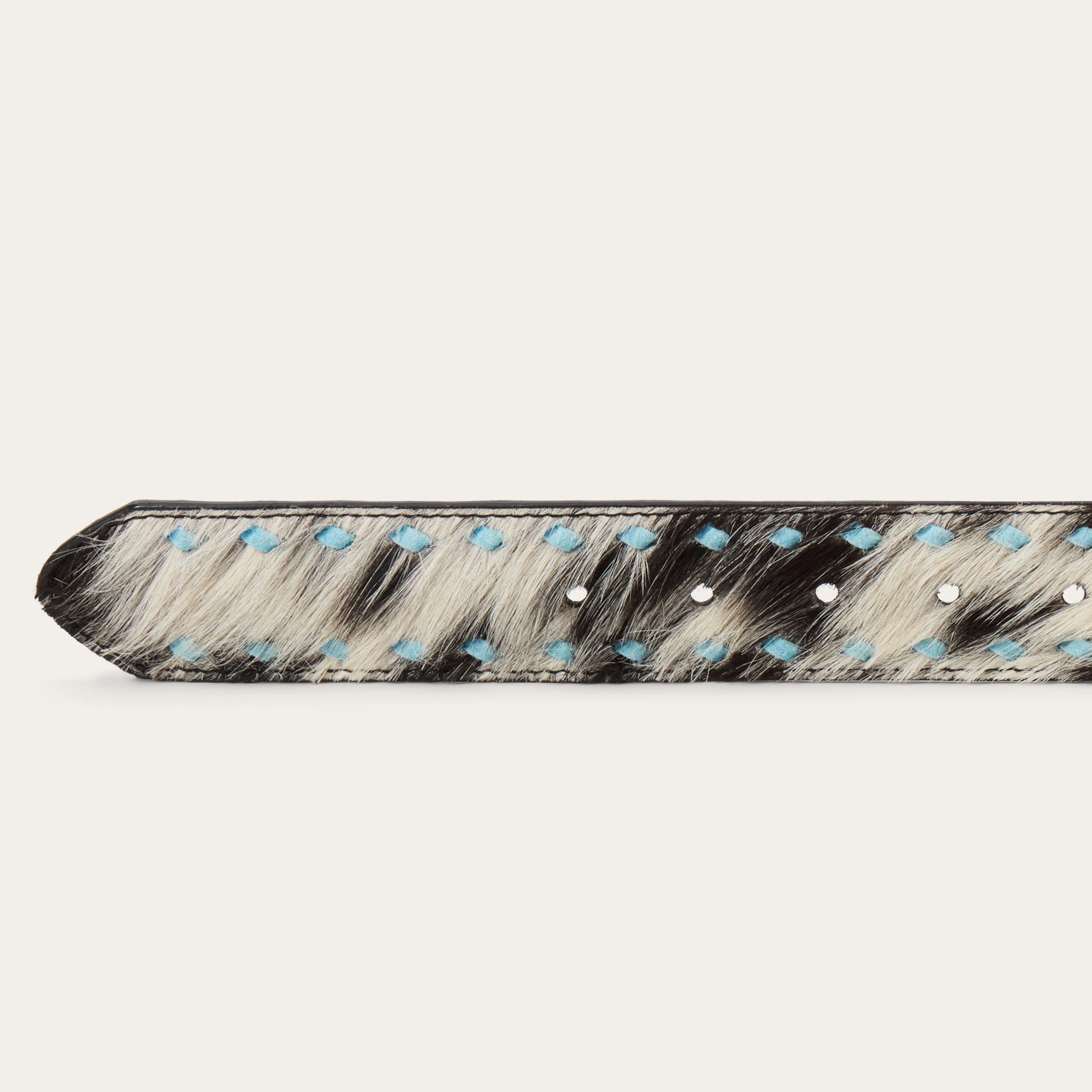 Stetson Hair-On-Hide Laced Belt