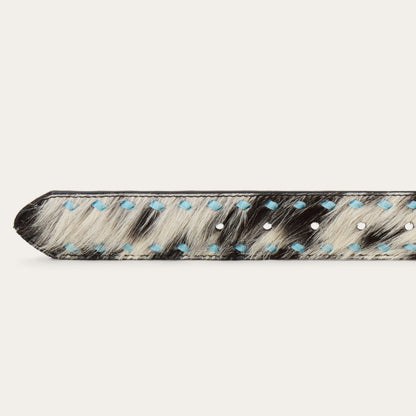 Stetson Hair-On-Hide Laced Belt